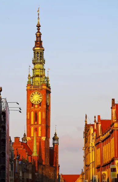 Rathaus in Danzig, Polen — Stockfoto