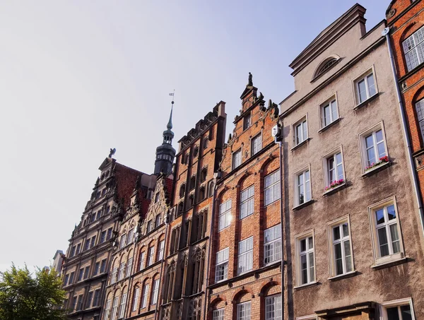 Kleurrijke huizen van gdansk, Polen — Stockfoto