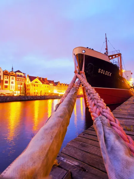 Astillero Gdansk, Polonia — Foto de Stock