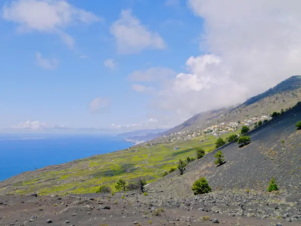 La palma - Visa från vulkanen san antonio — Stockfoto