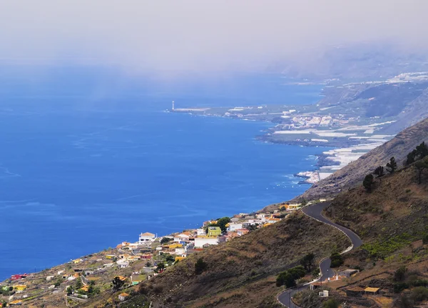 La Palma - vista desde el Volcán San Antonio — Foto de Stock