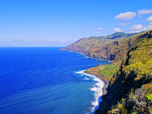 Pobřeží La palma, Kanárské ostrovy — Stock fotografie