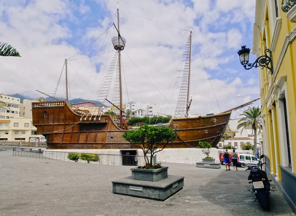 Santa Maria Ship in Santa Cruz de La Palma — Stock Photo, Image