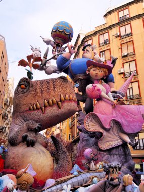 Las fallas, valencia, İspanya