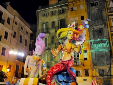 Las fallas, valencia, İspanya