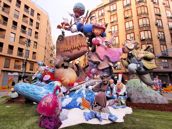 Las Fallas, Valência, Espanha — Fotografia de Stock