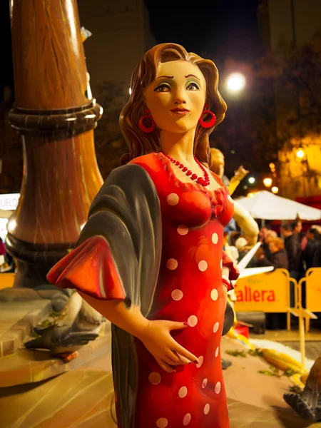 Las fallas, valencia, Spanje — Stockfoto