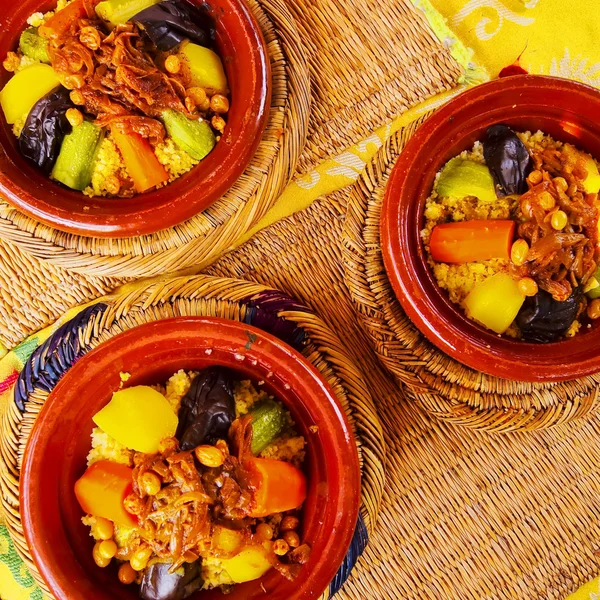Marokkanischer Couscous lizenzfreie Stockbilder