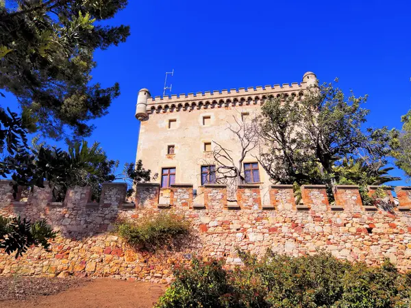Castillo en Castelldefels — Foto de Stock