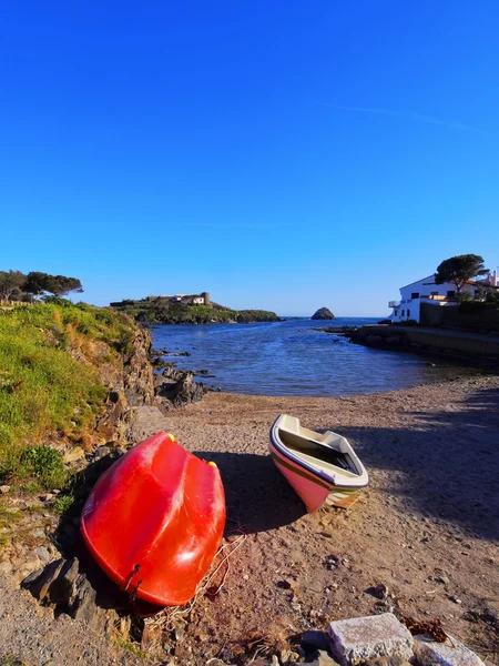 Boot op costa brava, Catalonië, Spanje — Stockfoto