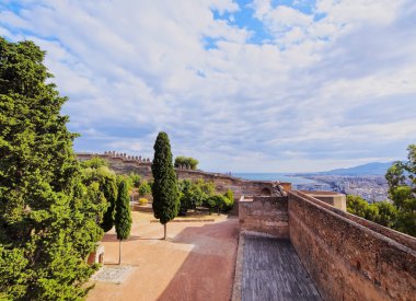 Gibralfaro Kalesi Malaga, İspanya