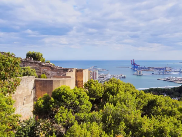 Castelul Gibralfaro din Malaga, Spania — Fotografie, imagine de stoc