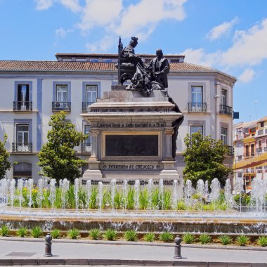 Isabel la catolica square, Granada, Spanyolország