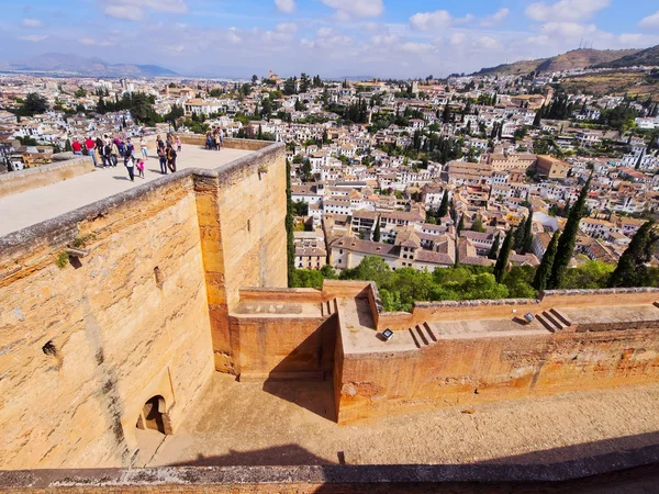 Alcazaba w granada, Hiszpania — Zdjęcie stockowe