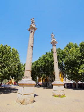 Roman Columns in Seville, Spain clipart