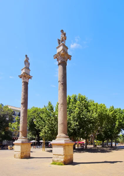 Roman Columns in Seville, Spain — Stock Photo, Image