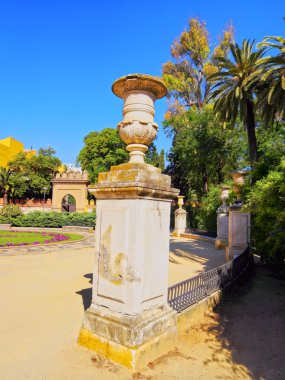 Gardens of Murillo in Seville, Spain clipart
