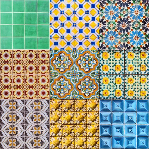 Set of Portuguese Tiles — Stock Photo, Image