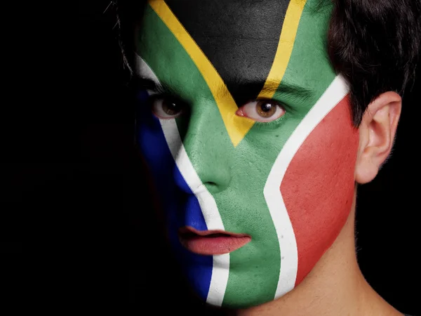Flagge Südafrikas lizenzfreie Stockfotos