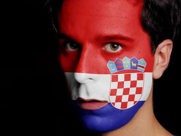 Flagge von Kroatien Stockfoto
