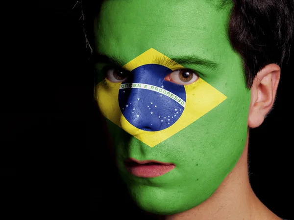 Flagge Brasiliens — Stockfoto