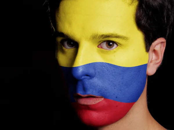 Kolumbianische Flagge lizenzfreie Stockfotos