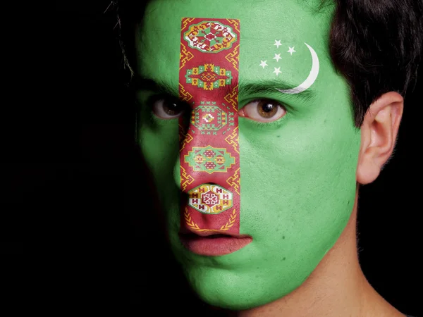 Флаг Туркменистана — стоковое фото