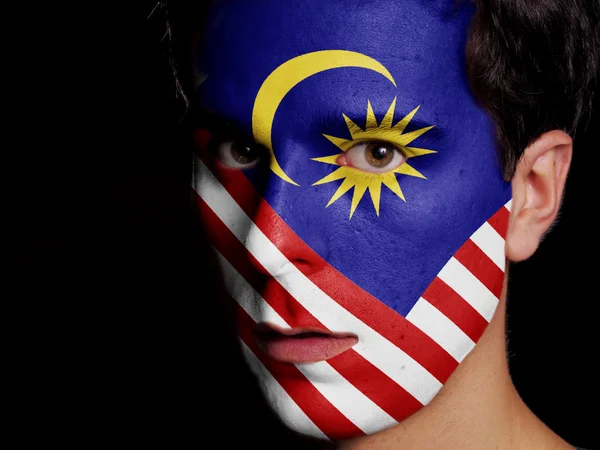 Flagge von Malaysia lizenzfreie Stockbilder