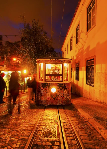 Funiculaire à Lisbonne — Photo