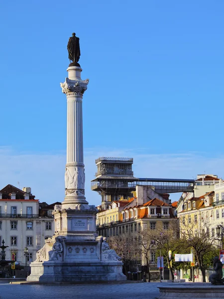 Plaza de Rossio en Lisboa — Foto de Stock