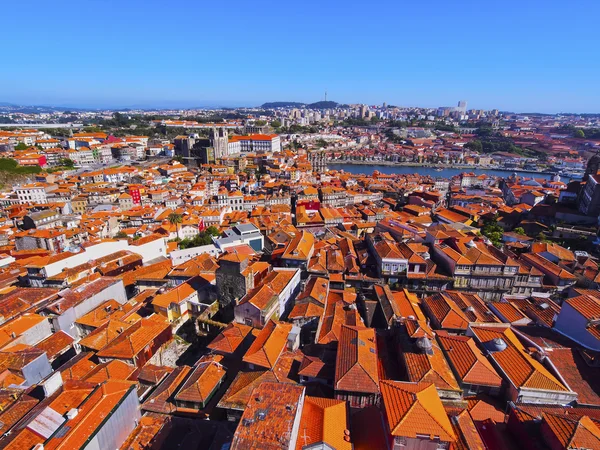 Visa från clerigos tower i porto — Stockfoto