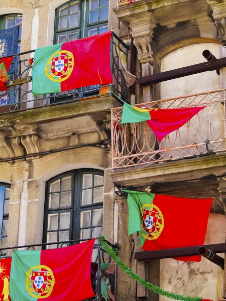 Lijst van vlaggen van portugal — Stockfoto
