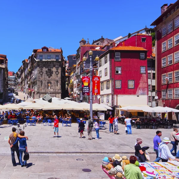 Mur des abris Ribeira à Porto — Photo