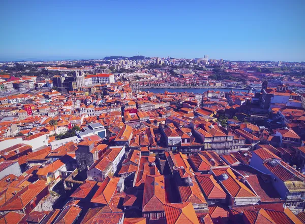 Красные крыши Порту — стоковое фото