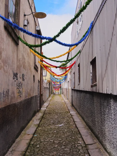 Narrow Lane in Porto — Stock Photo, Image