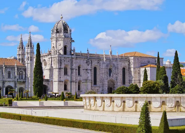 Jeronimos-kloster in lisbon Stockbild