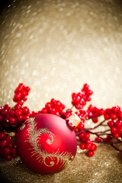 Decorazione natalizia con agrifoglio europeo — Foto Stock