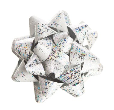 Beyaz arkaplanda yay izole edildi