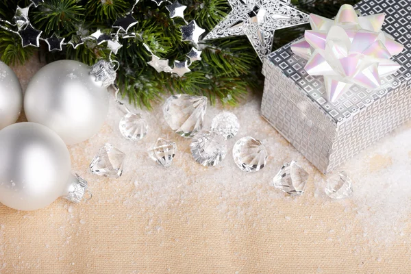 ギフトボックス付きクリスマス装飾 — ストック写真