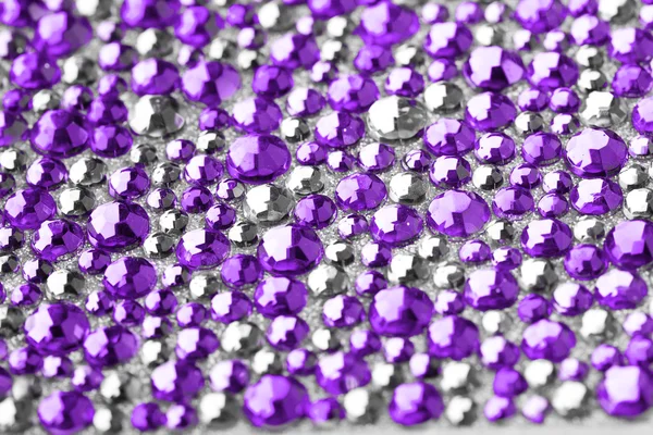 与晶体的紫色和银色纹理 — 图库照片