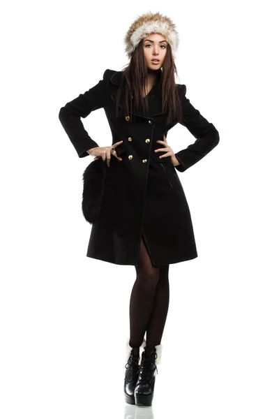 Güzel moda kadın ceket — Stok fotoğraf