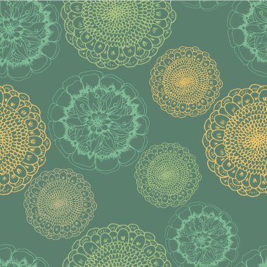 süslü çiçek sorunsuz doku, sonsuz deseni çiçekli. se