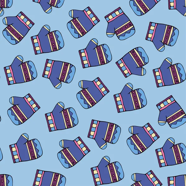 Textura sin costuras de papel de regalo de Navidad — Vector de stock