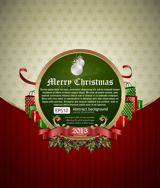 Kerst banner. vectorillustratie. — Stockvector