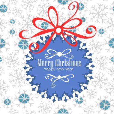 vektör Noel ve yeni yıl tebrik kartı