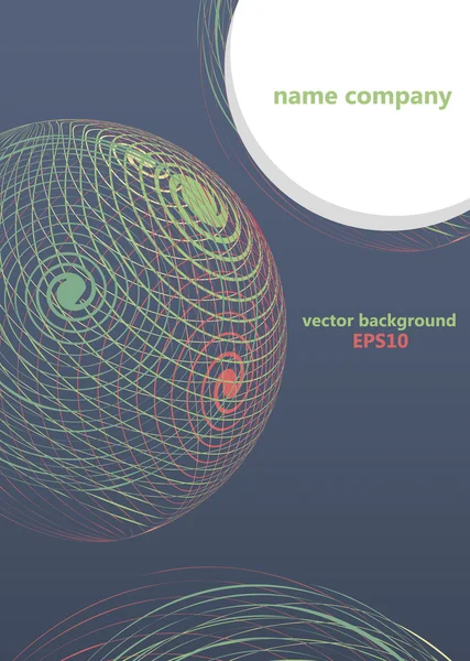 Absztrakt vonal névjegykártya — Stock Vector