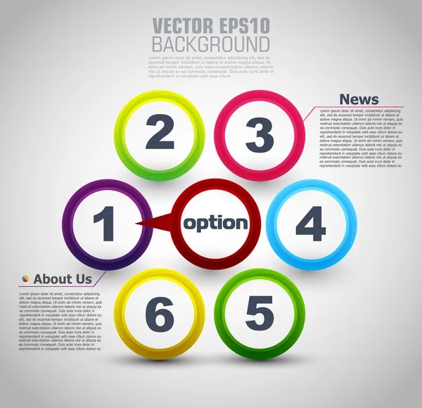 Web design. passi di progresso vettoriale — Vettoriale Stock