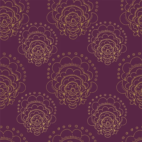 Abstrakte Eleganz nahtloses Muster mit floralem Hintergrund — Stockvektor