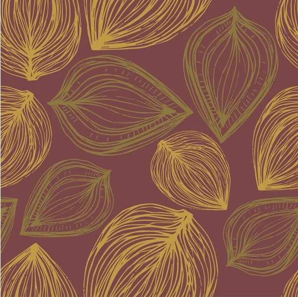 Seamless pattern with colored autumn leaves . EPS 10 vector back — Stock Vector