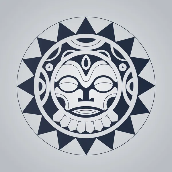 Polinesia tatuaje estilo vector ilustración — Archivo Imágenes Vectoriales